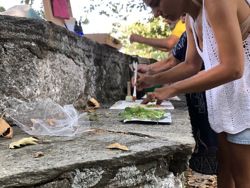 Cyanotype workshop by Ioulia Ladogianni